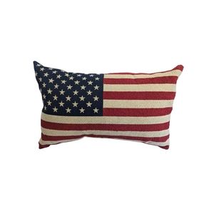 American Flag Throw Pillow